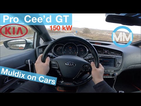 Kia Pro_Cee'd GT (2014) 1.6 T-GDI 150 kW POV Test Drive + Acceleration 0-200 km/h