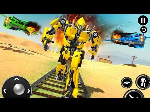 Futuristic Train Transforming Robot Android Gameplay