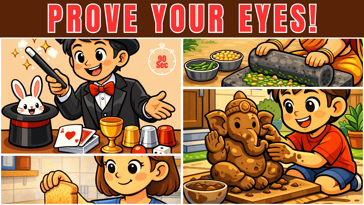 Prove Your Eyes | Spot the Difference Challenge – Can You Find All Differences Before Time Runs Out?