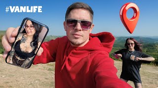 Tracking her PRECISE location in real life using this app.. (Scary)