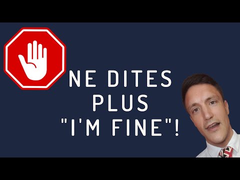 Je vais bien/Ça va en Anglais