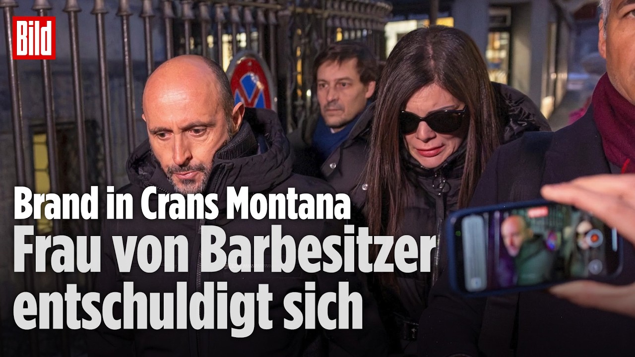 BRAND IN SCHWEIZER BAR: Jessica Moretti, die Frau des Barbesitzers, entschuldigt sich