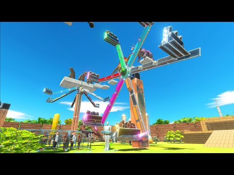 ⚔️ FPS AVATAR EXTREME PARKOUR IN AN AMUSEMENT PARK  - Animal Revolt Battle Simulator