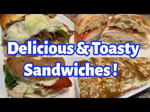QUICK & EASY LUNCH IDEAS 🥪 CUBAN SLIDERS | CHEESESTEAK SANDWICH | COOK WITH ME | LUNCH RECIPES