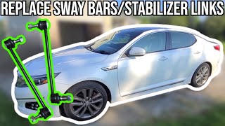 HOW TO REPLACE STABILIZER LINKS/SWAY BARS ON KIA OPTIMA | HYUNDAI | 2.0L | 4 CYLINDER | DIY | FAST