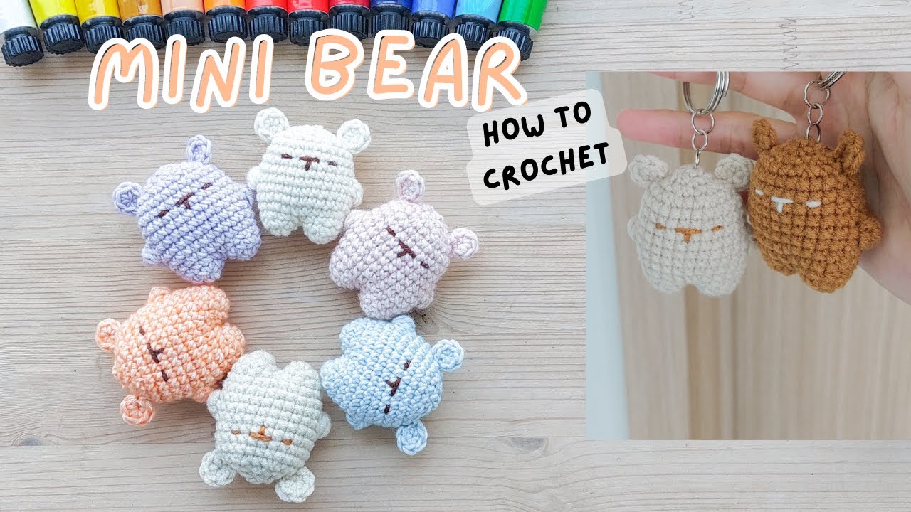 How to Crochet Mini Bear - Cute Amigurumi Pattern | NHÀ LEN