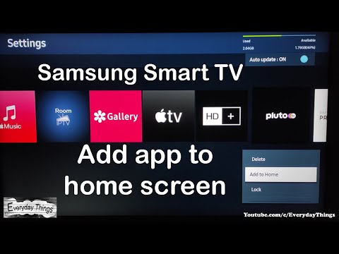 How to Add an App to Your Samsung Smart TV Home Screen