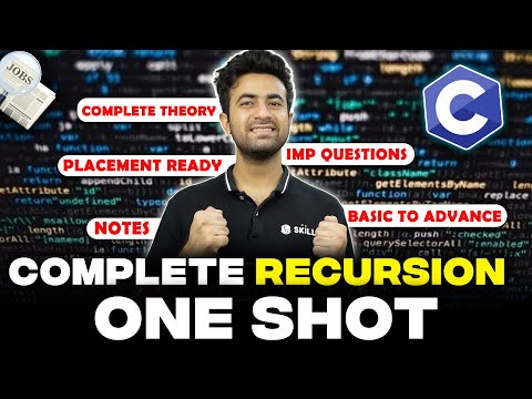 Recursion in One Shot | C Programming | Lecture 6 | Complete C Course
