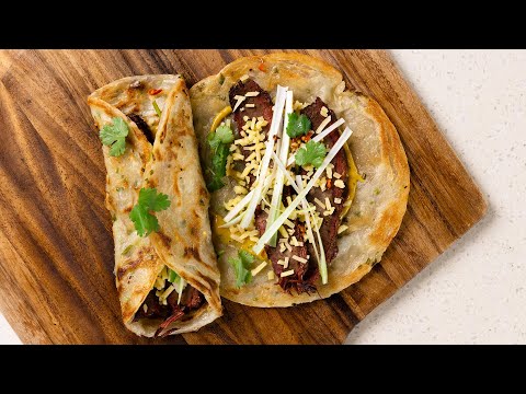 How to make leftover brisket roti wraps | Brisket Roti Wrap Recipe