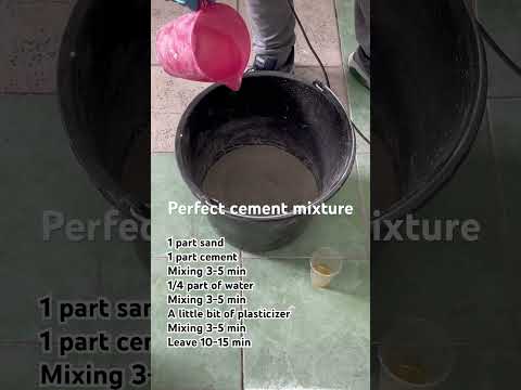How to make perfect cement mixture for concrete planter. DIY