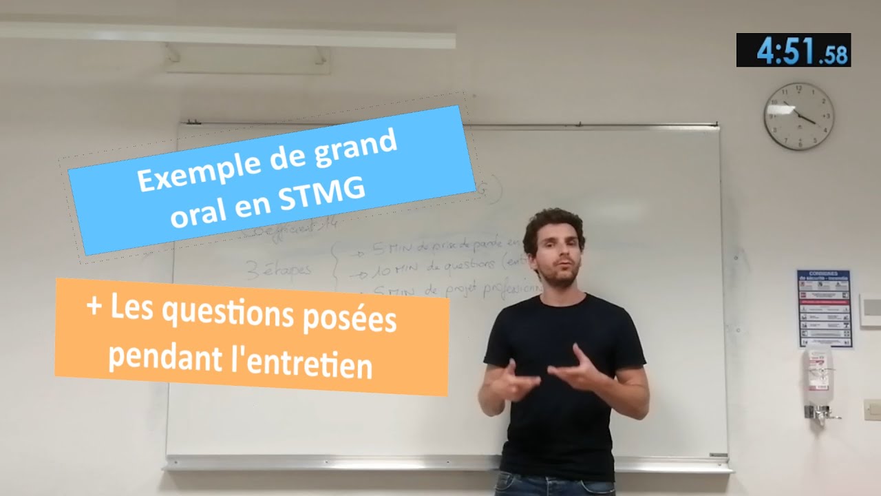 Exemple de grand oral en STMG et les questions potentielles que l'on m'aurait posées
