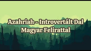 Cover art for introvertált dal azahriah