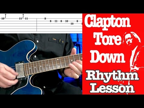 Tore Down Blues Rhythm Guitar Lesson - Eric Clapton