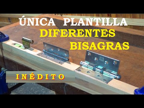 Plantilla universal para bisagras: ahorra espacio y tiempo