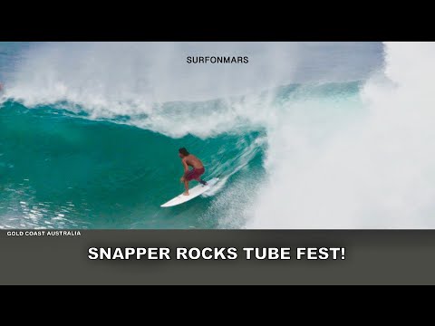 Surfing A Snapper Rocks Dawn Tube Fest!