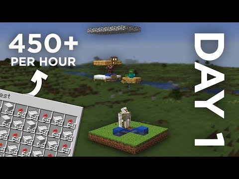 EASY DAY 1 Iron Farm | Minecraft 1.21.4 | Cheap build
