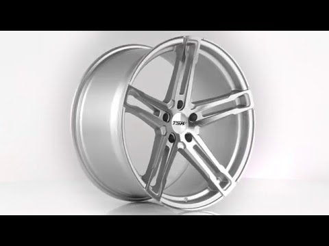 TSW Alloy Wheels- Mechanica Silver with Mirror Cut Face