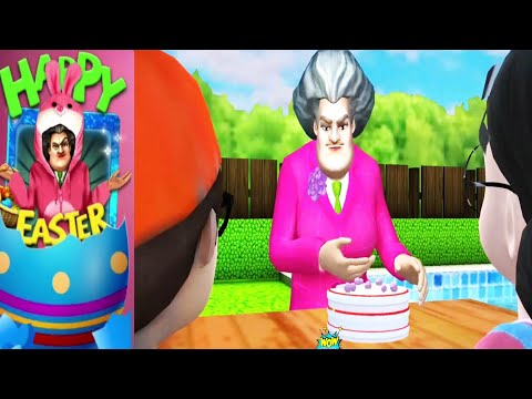 Scary Teacher 3D - New Chapter Happy Easter - Flight Club New level