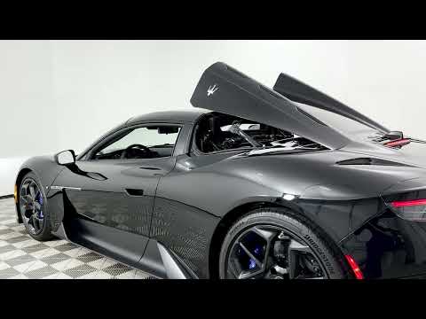 2023 'Nero Essenza' Maserati MC20 Cielo Convertible Top Operation