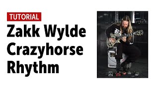 Black Label Society - Crazy Horse (Rhythm) - Guitar Tutorial with Zakk Wylde