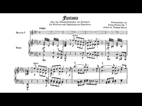 [Score] Franz Strauss - Fantasy on Schubert's Sehnsuchtswalzer, Op. 2 (for horn and piano)