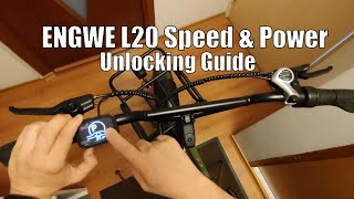 ENGWE L20 Speed & Power Unlock Guide