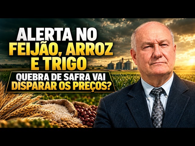 Alerta no Feijão, Arroz e Trigo: Quebra de Safra Vai Disparar os Preços?