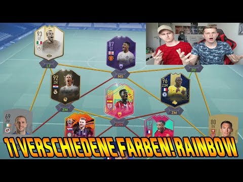 11 verschiedene Karten FARBEN! Das ultimative RAINBOW Fut Draft mit Bruder! - Fifa 19 Ultimate Team