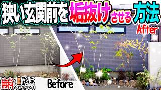 【狭い庭DIY】センス不要！植木の足元「手前に植えない」だけで初心者感を完全脱却するビフォーアフター