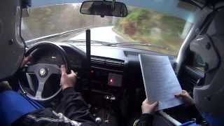 preview picture of video 'Onboard B2 ES5 Rallye des Crêtes : L Junius - J Hugo sur BMW E30 316i (Sony HDR-AS15)'