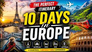 Perfect 10 Days Europe Itinerary  | Paris, Switzerland, Italy &amp; Amsterdam