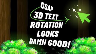 Create STUNNING 3D Text Rotation with GSAP | ScrollTrigger Animation