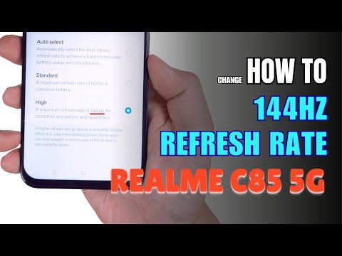 How to Enable 144Hz Refresh Rate On Realme C85 5G
