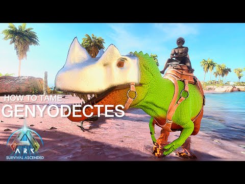 Genyodectes Taming Guide & abilities in Ark Survival Ascended ll Prehistoric Beasts 2 ASA