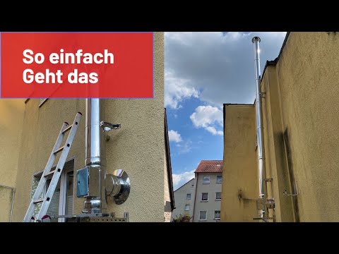 Schornstein selber installieren.