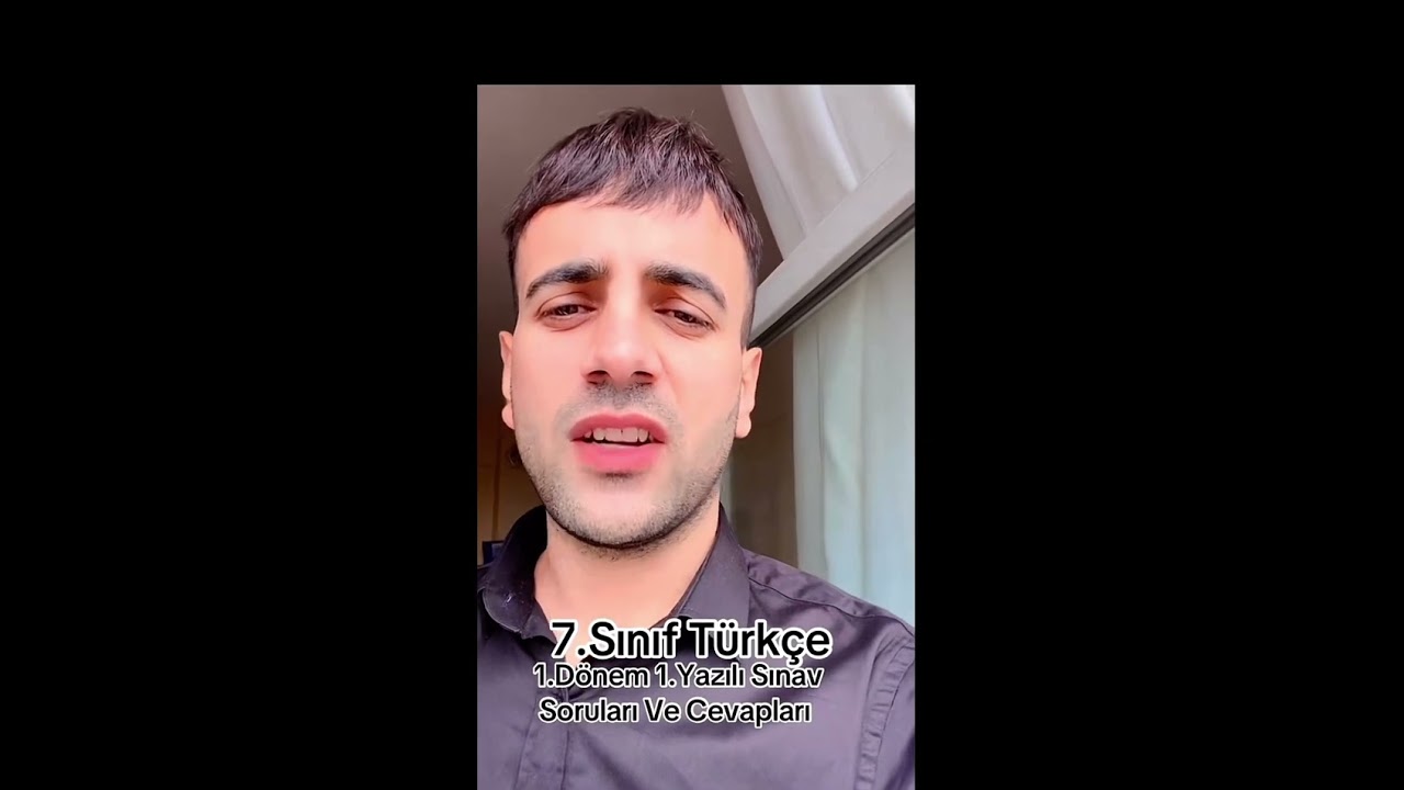 7.Sınıf Türkçe 1.Dönem 1.Yazılı Sınav soruları cevapları