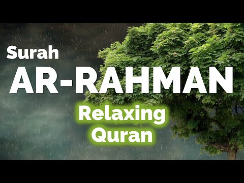 Relaxing reading Quran to the sound of rain | Surah 55 Ar-Rahman | Omar Hisham