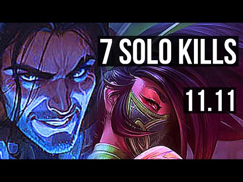 SYLAS vs AKALI (MID) | 10/0/3, 7 solo kills, 1200+ games, Legendary | NA Master | v11.11