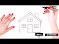 How To Draw A House Step By Step | House Drawing For Kids | Super Easy Drawing Tutorials