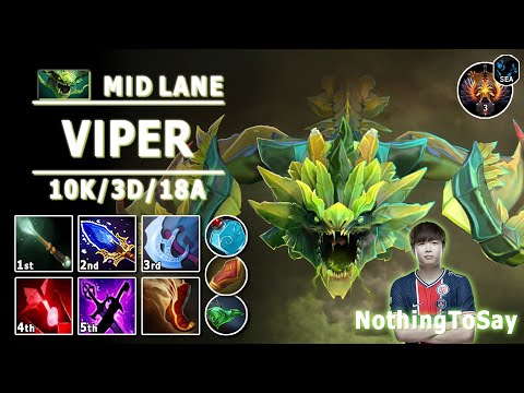 Viper Mid Lane | 7.32d | NothingToSay Pos 2 Viper Play | Dota 2 Immortal Gameplay