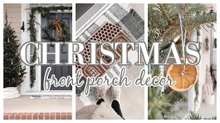 CHRISTMAS FRONT PORCH DECORATING IDEAS | COZY, AFFORDABLE CHRISTMAS DECORATING IDEAS