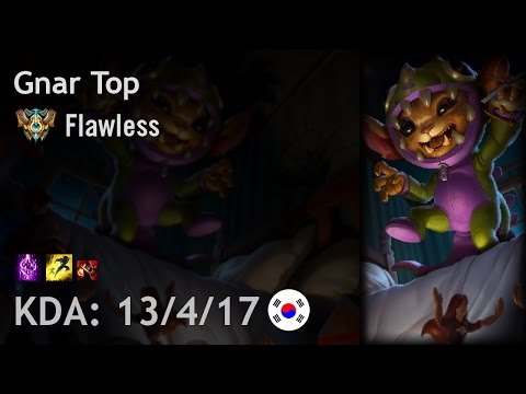 Gnar Top vs Shen - Flawless - KR Challenger Patch 6.20