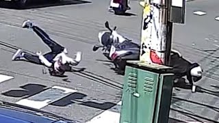 【車禍影片】太鬧了（2025.02.11 雲林縣虎尾鎮博愛路與明正東路口