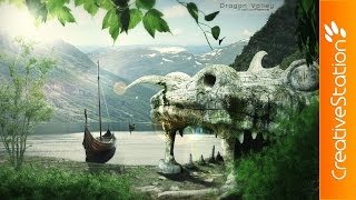 Dragon Valley - Speed art (#Photoshop)  CreativeSt