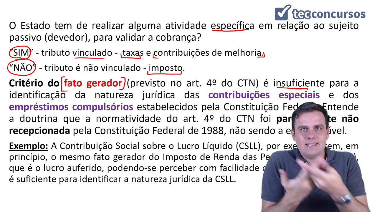 01.03. Aula da Natureza jurídica específica dos tributos (Direito Tributário)