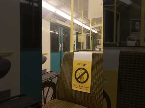 Onboard a DART class 8100 number 8130 with new ANNOUNCEMENT between Bray and glenageary