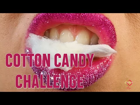 Glittering lips meets cotton candy