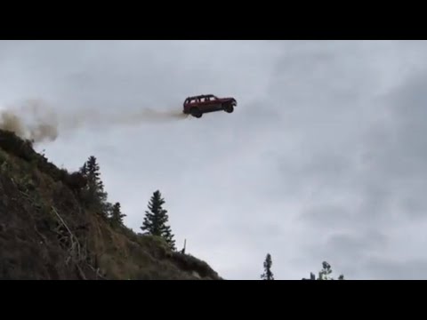 Car Jumps Off Cliff Meme