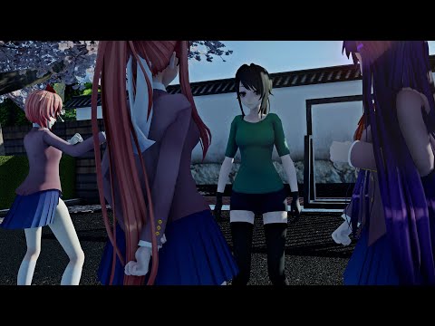 [ MMD Fight Complilation ] DDLC VS Yandere Simulator