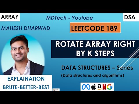 Rotate Array Leetcode 189 Javascript Array Rotate Array Right By K Steps
